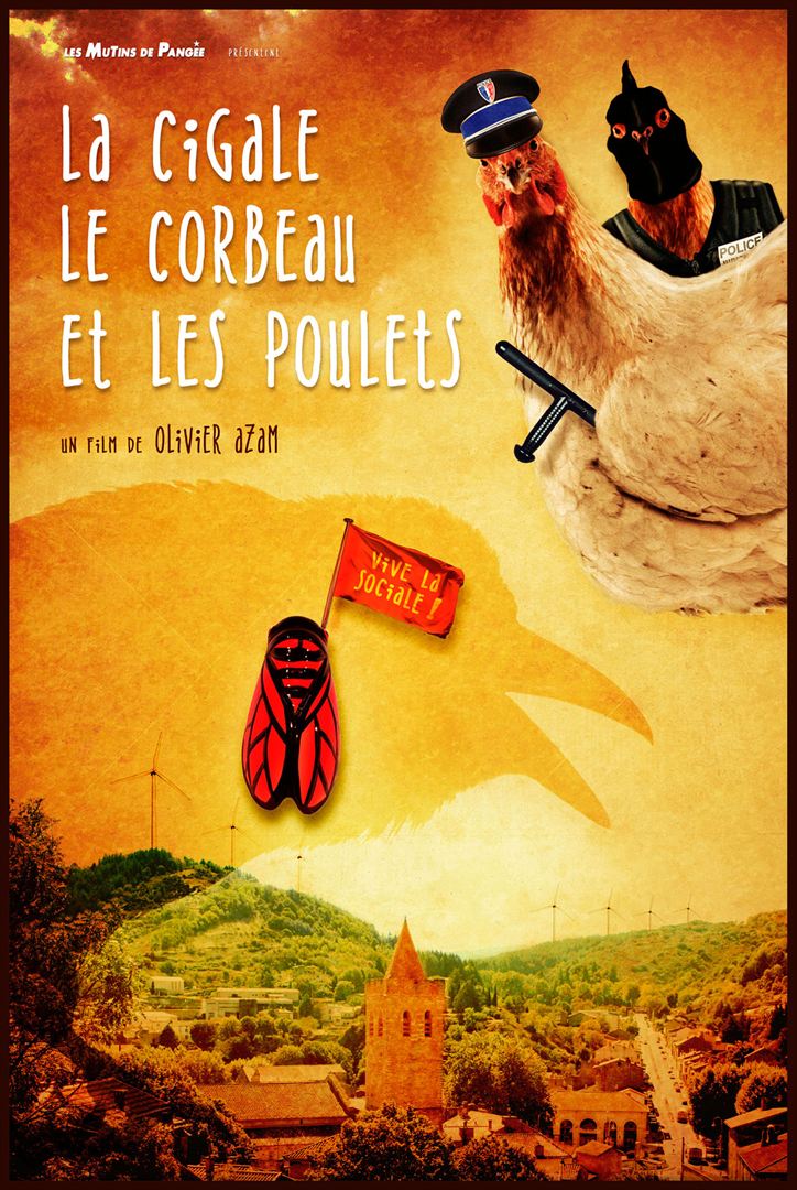 La cigale, le corbeau et les poulets